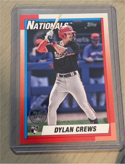 2025 Topps Series 1 - 1990 Topps Baseball #T90-89 Dylan Crews — front