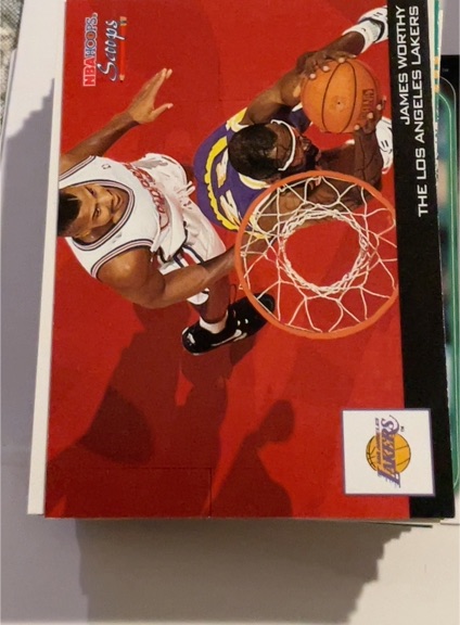 1993-94 Hoops Scoops #HS13 James Worthy — front