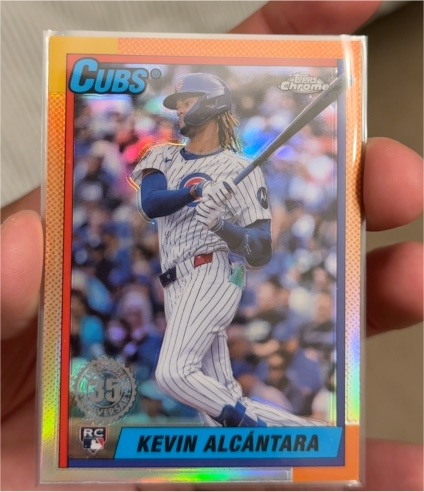 2025 Topps Chrome #90CB-14 Kevin Alcántara — front