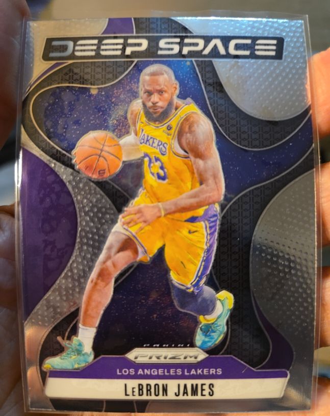 2024-25 Panini Prizm #5 LeBron James Deep Space — front