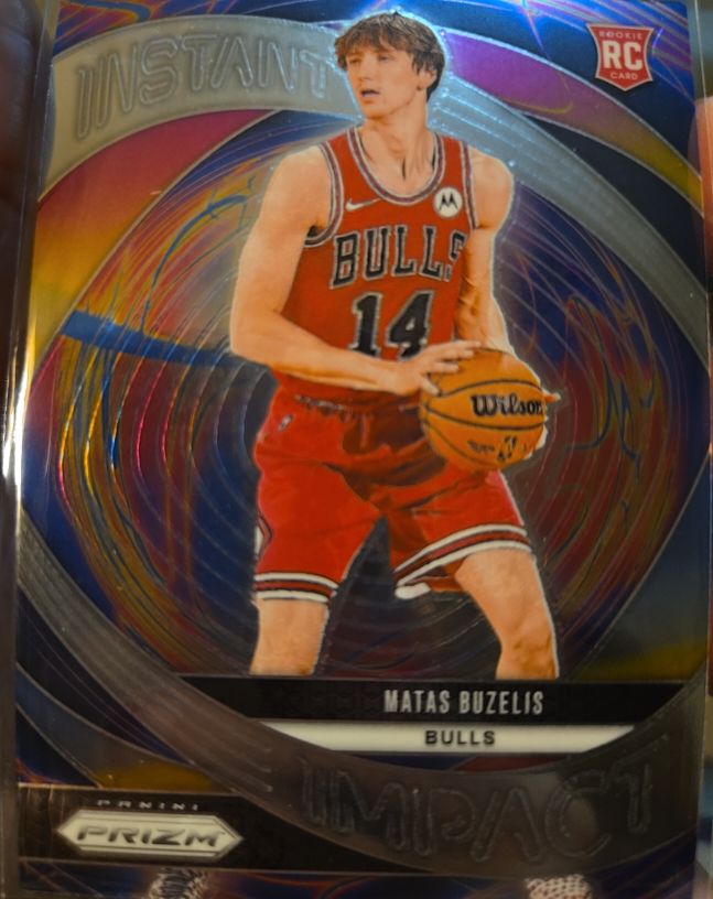 2024-25 Panini Prizm #14 Matas Buzelis Instant Impact — front