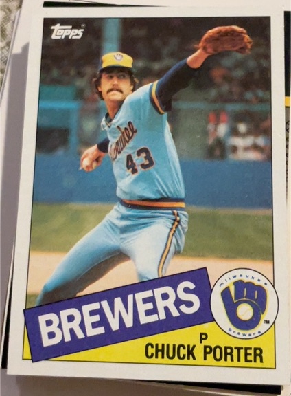 1985 Topps #32 Chuck Porter — front