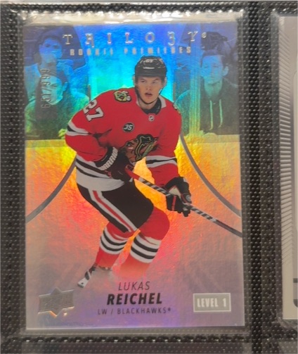 2022-23 Upper Deck Trilogy #136 Lukas Reichel Rookie Premieres — front