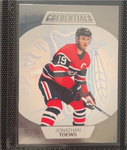 2022-23 Upper Deck Credentials #CRED-19 Jonathan Toews — front