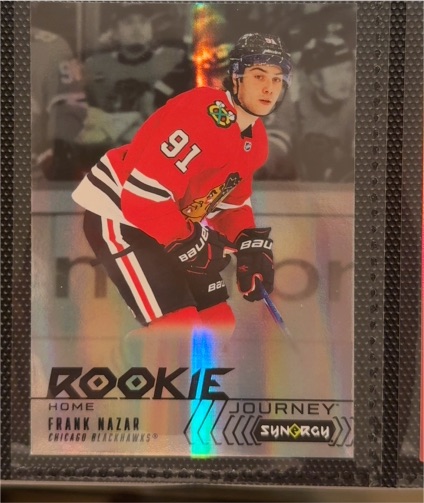 2024-25 Upper Deck Synergy #RJ-10 Rookie Journey Frank Nazar Chicago Blackhawks — front