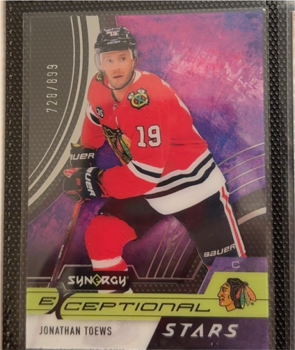 2021-22 Upper Deck Synergy Exceptional Stars #ES-JT Jonathan Toews — front
