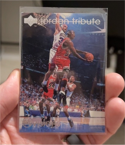 1997-98 Upper Deck Michael Jordan Tribute #mj4 Michael Jordan — front