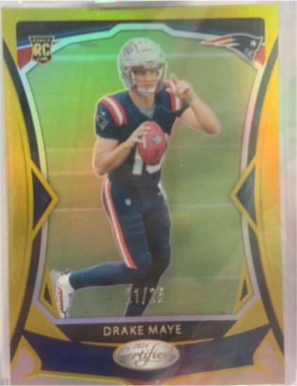 2024 Panini Certified #103 Drake Maye — front
