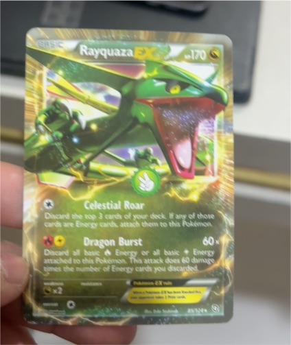 2012 Pokemon Black & White Dragons Exalted #85 Rayquaza EX — front