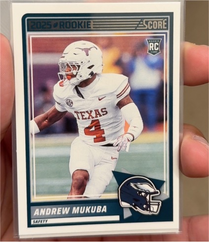 2025 Panini Score #98 Andrew Mukuba — front