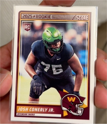 2025 Panini Score #100 Josh Conerly Jr. — front