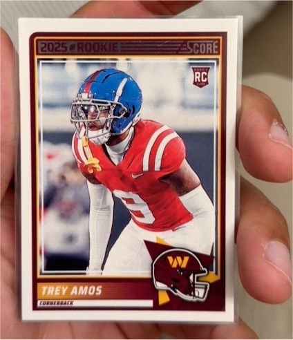 2025 Panini Score #92 Trey Amos — front