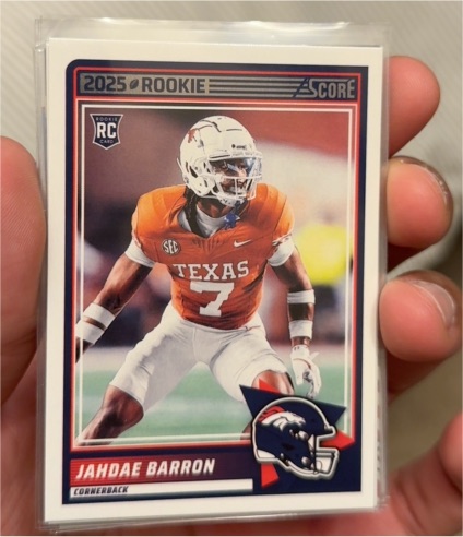 2025 Panini Score #89 Jahdae Barron — front