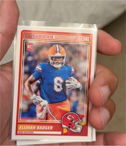 2025 Panini Score #69 Elijah Badger — front