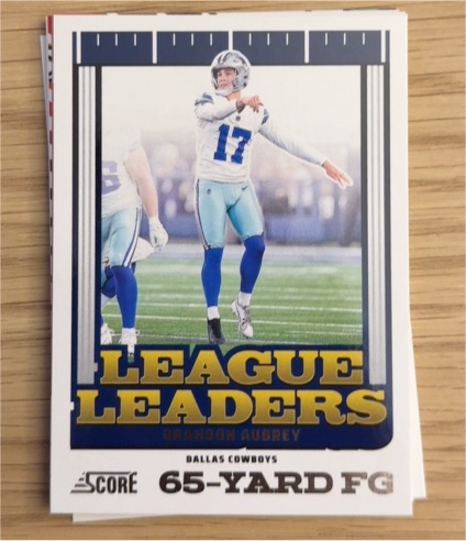 2025 Panini Score Football #15 Brandon Aubrey — front