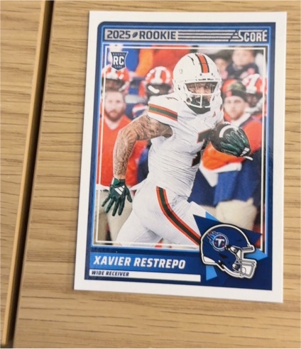 2025 Panini Score #6 Xavier Restrepo — front