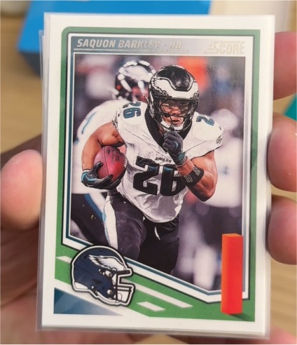 2025 Score Football #61 Saquon Barkley — front