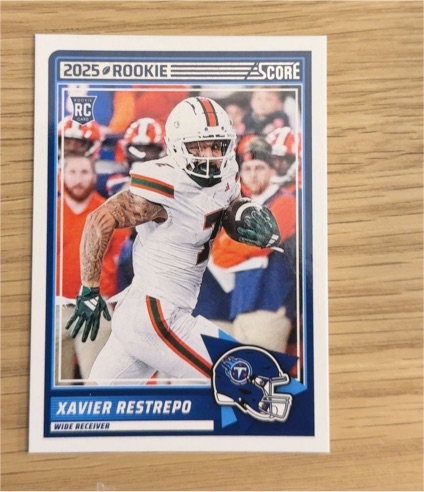 2025 Panini Score #6 Xavier Restrepo — front