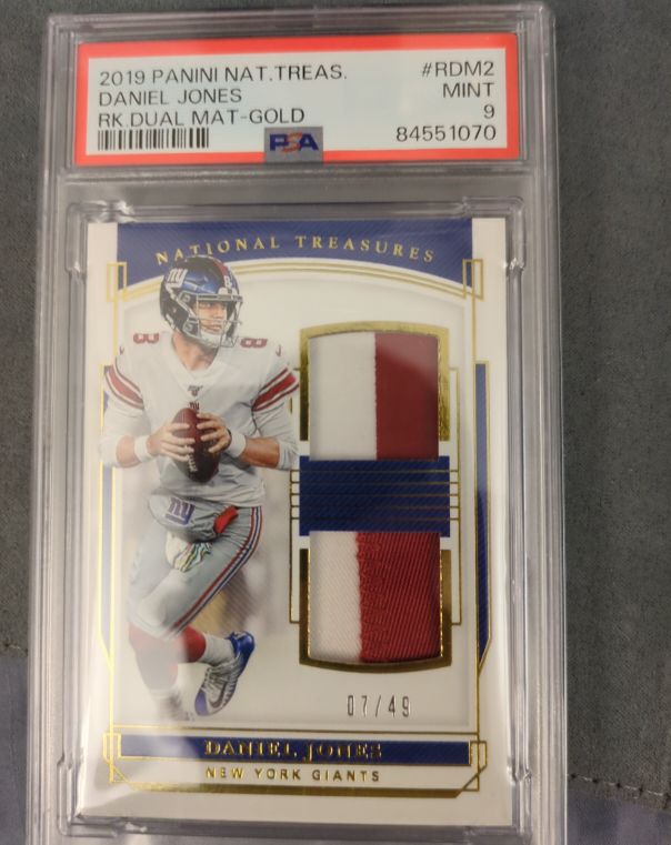 2019 Panini National Treasures #RDM2 Daniel Jones — front