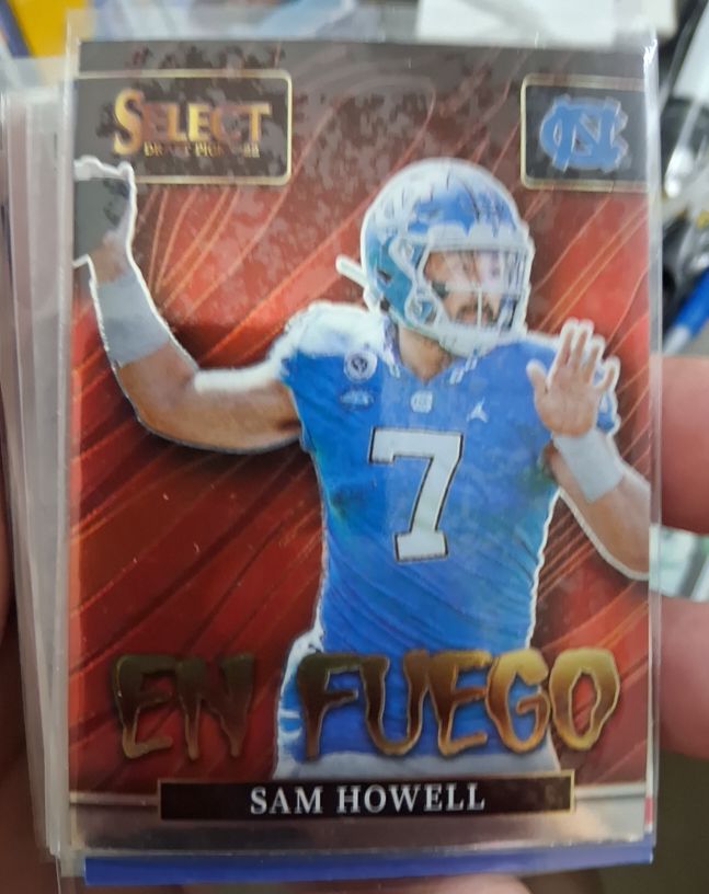 2022 Panini Select Draft Picks #EN-SH Sam Howell En Fuego — front