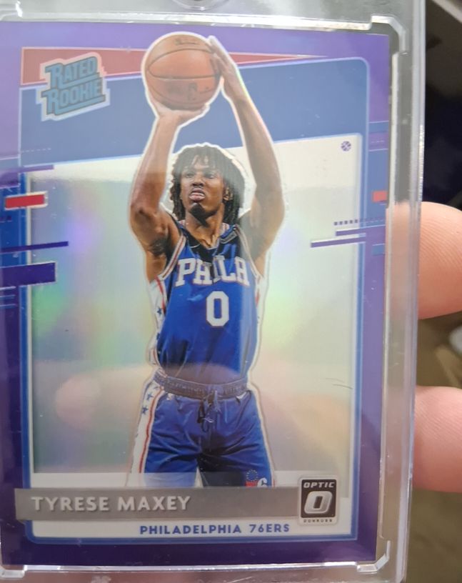 2020-21 Donruss Optic #171 Tyrese Maxey — front