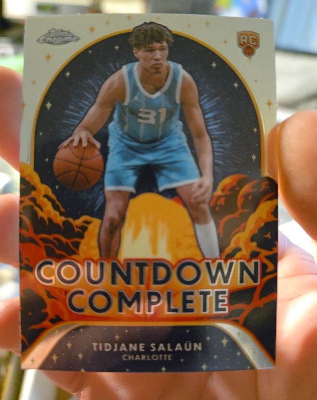 2024-25 Topps Chrome #CC-15 Tidjane Salaün Countdown Complete — front