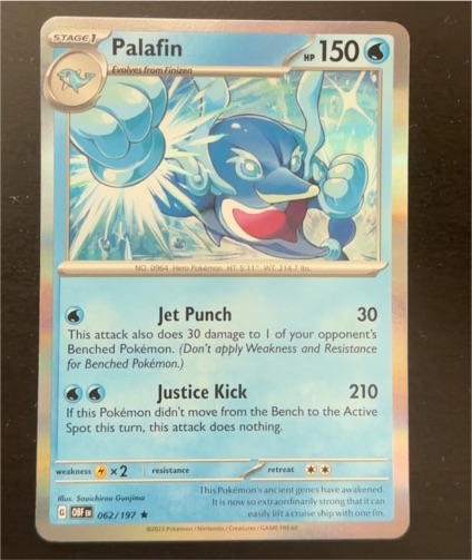 2023 Pokemon TCG Obsidian Flames #062 Palafin — front