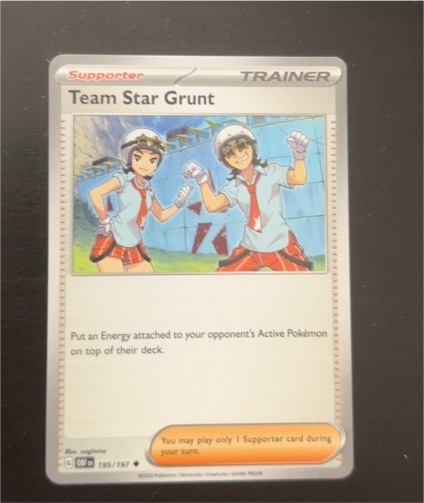 2023 Pokémon Scarlet & Violet Base Set #195 Team Star Grunt — front