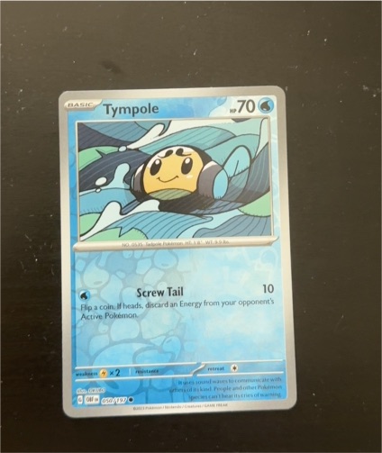 2023 Pokémon SV03: Obsidian Flames #50 Tympole — front