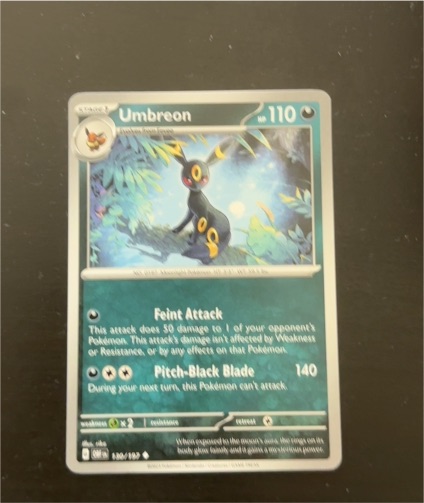 2024 Pokémon TCG Sv03: Obsidian Flames #130 Umbreon — front