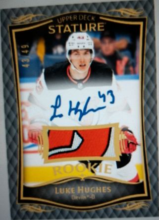 2023-24 Upper Deck Stature #43 Luke Hughes — front