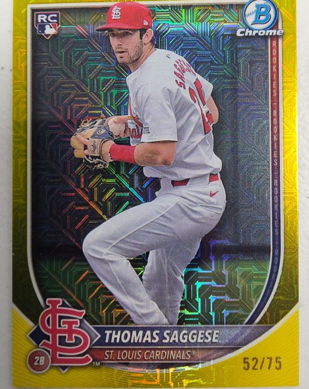 2025 Bowman Chrome #57 Thomas Saggese — front