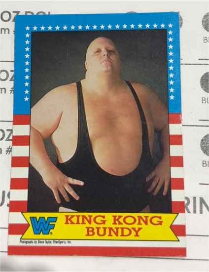 1987 Topps WWF #15 King Kong Bundy — front