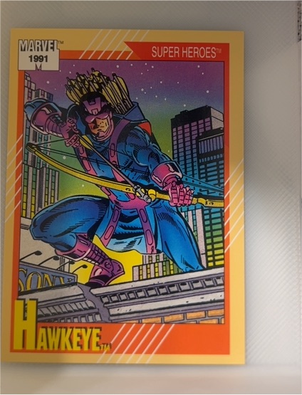 1991 Impel Marvel Universe Series 2 #20 Hawkeye — front