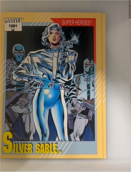 1991 Impel Marvel Universe Series 2 #21 Silver Sable — front