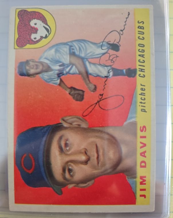 1955 Topps #68 Jim Davis — front