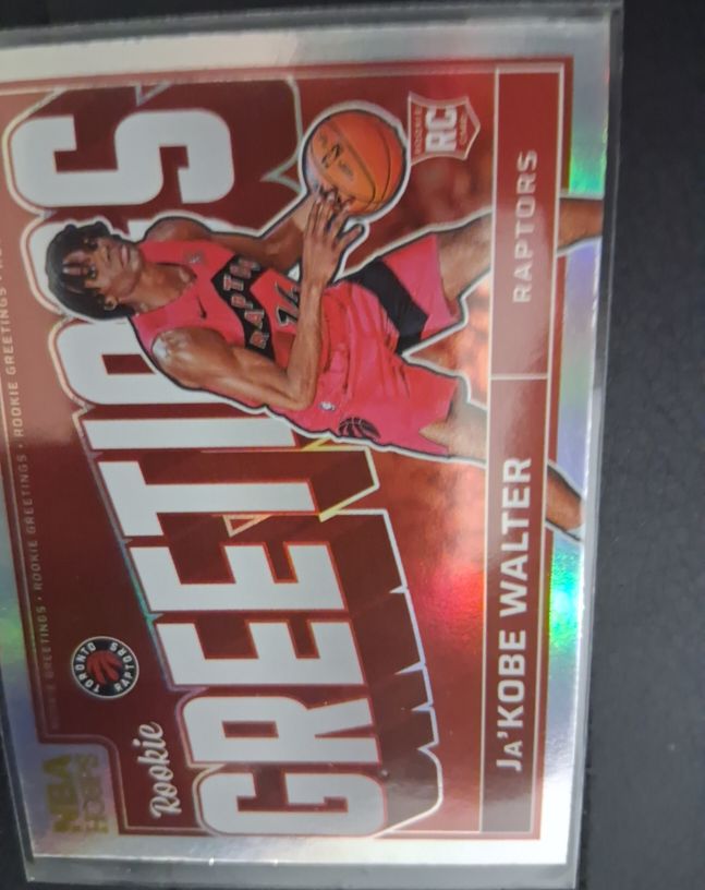 2024-25 Panini NBA Hoops #8 Ja'Kobe Walter Rookie Greetings — front