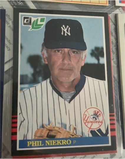 1985 Donruss #138 Phil Niekro — front