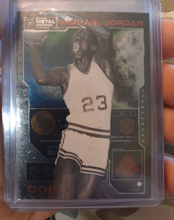 2023 Skybox Metal Universe Champions #001 Michael Jordan — front