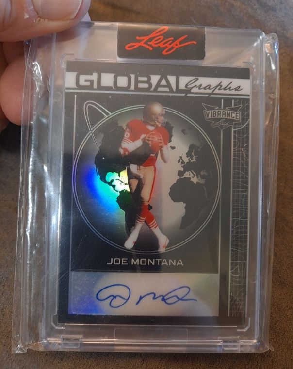 2023 Leaf Vibrance GLOBALgraphs Joe Montana — front