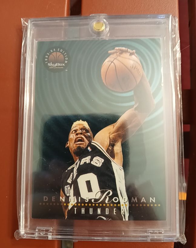 1993-94 SkyBox Premium Thunder and Lightning #TL9 Dennis Rodman / David Robinson — front