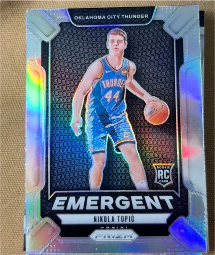 2024-25 Panini Prizm #18 Nikola Topic Emergent — front