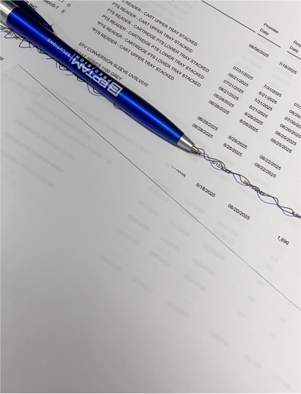 Panini Blue Ballpoint Pen — front
