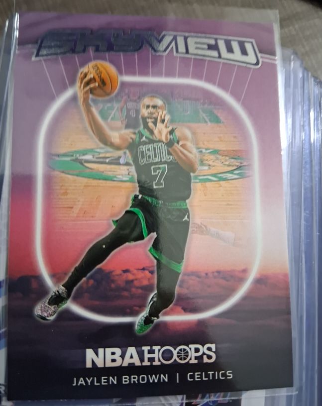 2024-25 Panini NBA Hoops #1 Jaylen Brown Skyview Boston Celtics — front