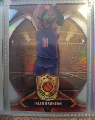 2024-25 Topps Chrome Ball of Duty #BOD-5 Jalen Brunson — front