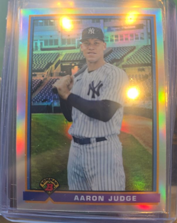 2021 Bowman Chrome 1991 Bowman Refractor #91B-AJ Aaron Judge — front