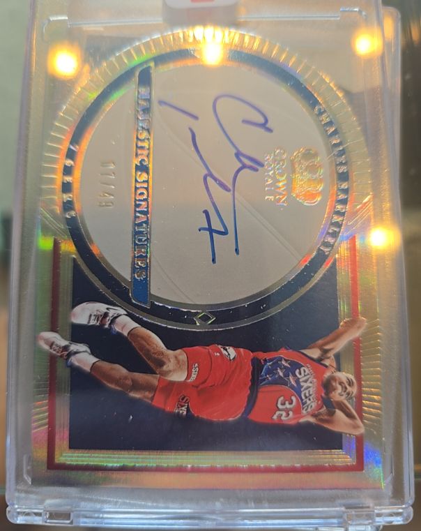 2023-24 Panini Crown Royale Majestic Signatures #MS-CHAR Charles Barkley — front