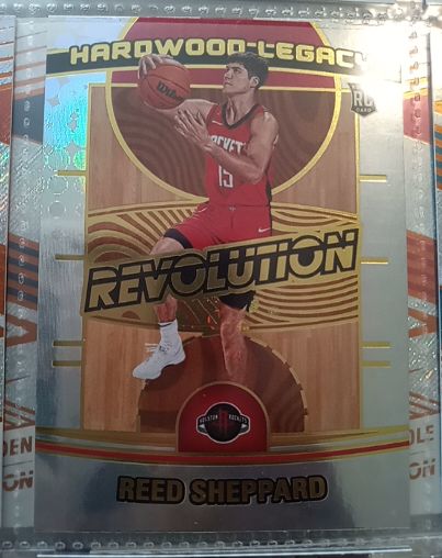 2024-25 Panini Revolution #23 Reed Sheppard Hardwood Legacy RC — front