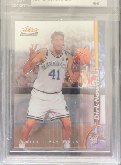 1998-99 Topps Finest #234 Dirk Nowitzki Rookie Card — front