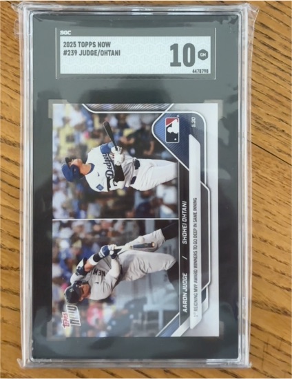 2025 Topps Now #239 Aaron Judge / Shohei Ohtani — front